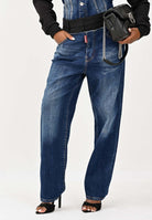 DSQUARED2 Jeans double-fabric in denim blu per donna, ragazzi e bambini DQ3036D0AEZ DQ01 DSQUARED2 