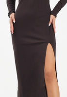 HINNOMINATE Abito midi moro da donna HMABW02063 MA03 HINNOMINATE 