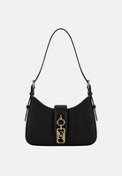 ELISABETTA FRANCHI Borsa a spalla nera da donna con charm BS24A62E2 110 ELISABETTA FRANCHI 