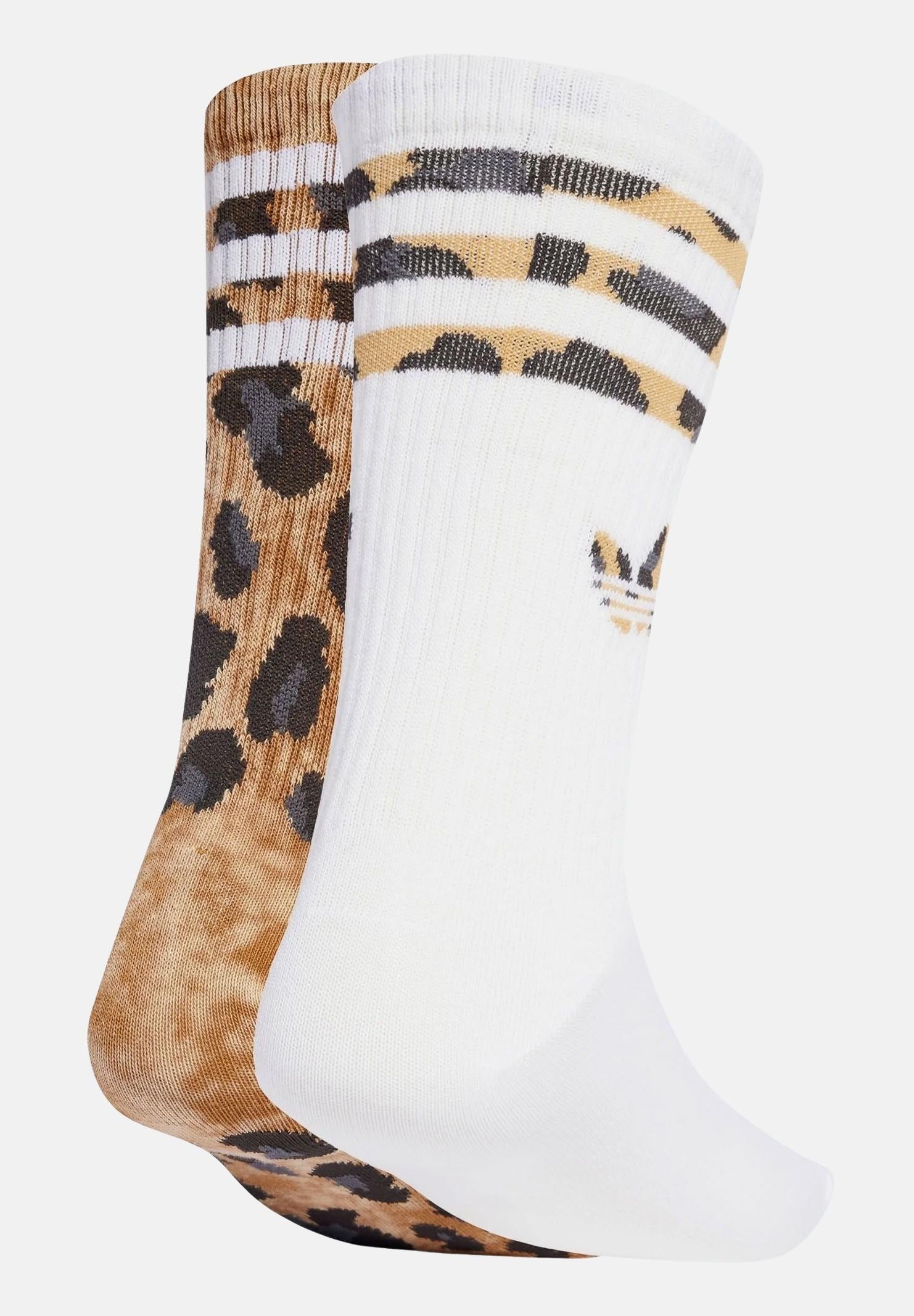 ADIDAS ORIGINALS Calzini (2paia) Leopard Crew bicolor da donna JV7855 . ADIDAS ORIGINALS 