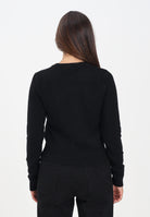 DIESEL Maglioncino girocollo nero per donna, ragazzi e bambini con logo Oval D J02435KYAYX K900 DIESEL 