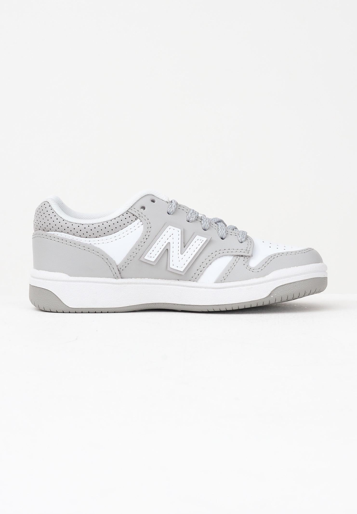 NEW BALANCE Sneakers 480 bianche e grigie per bambino e bambina PSB480WG  NEW BALANCE 