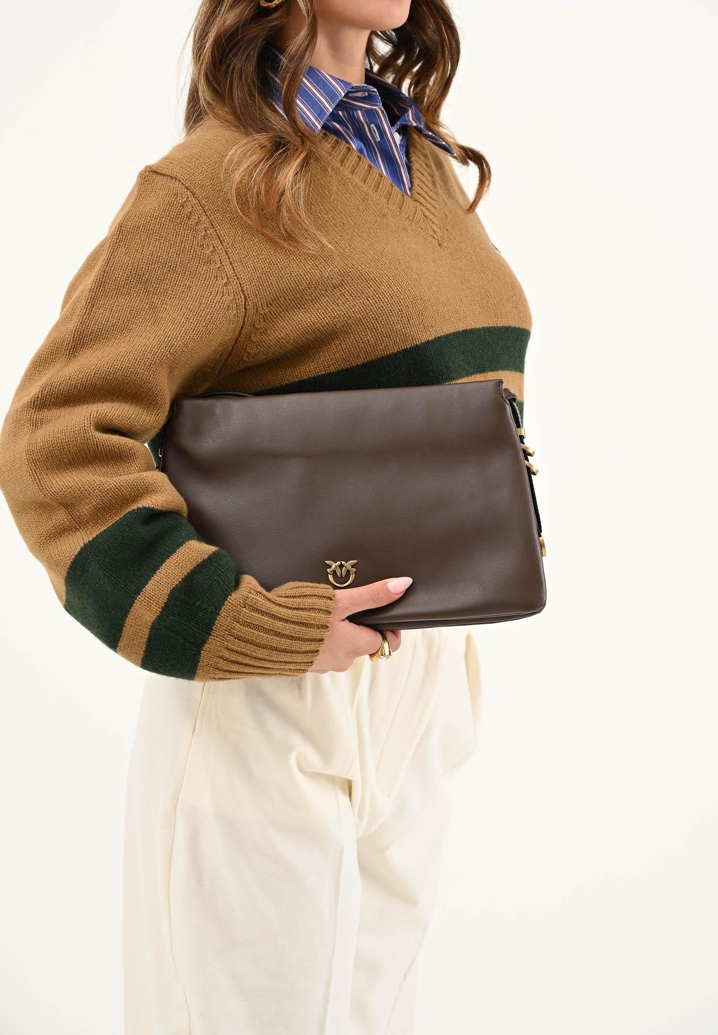 PINKO Borsa a tracolla One, Two, Three Bag marrone da donna 105161A0QO L74Q PINKO 