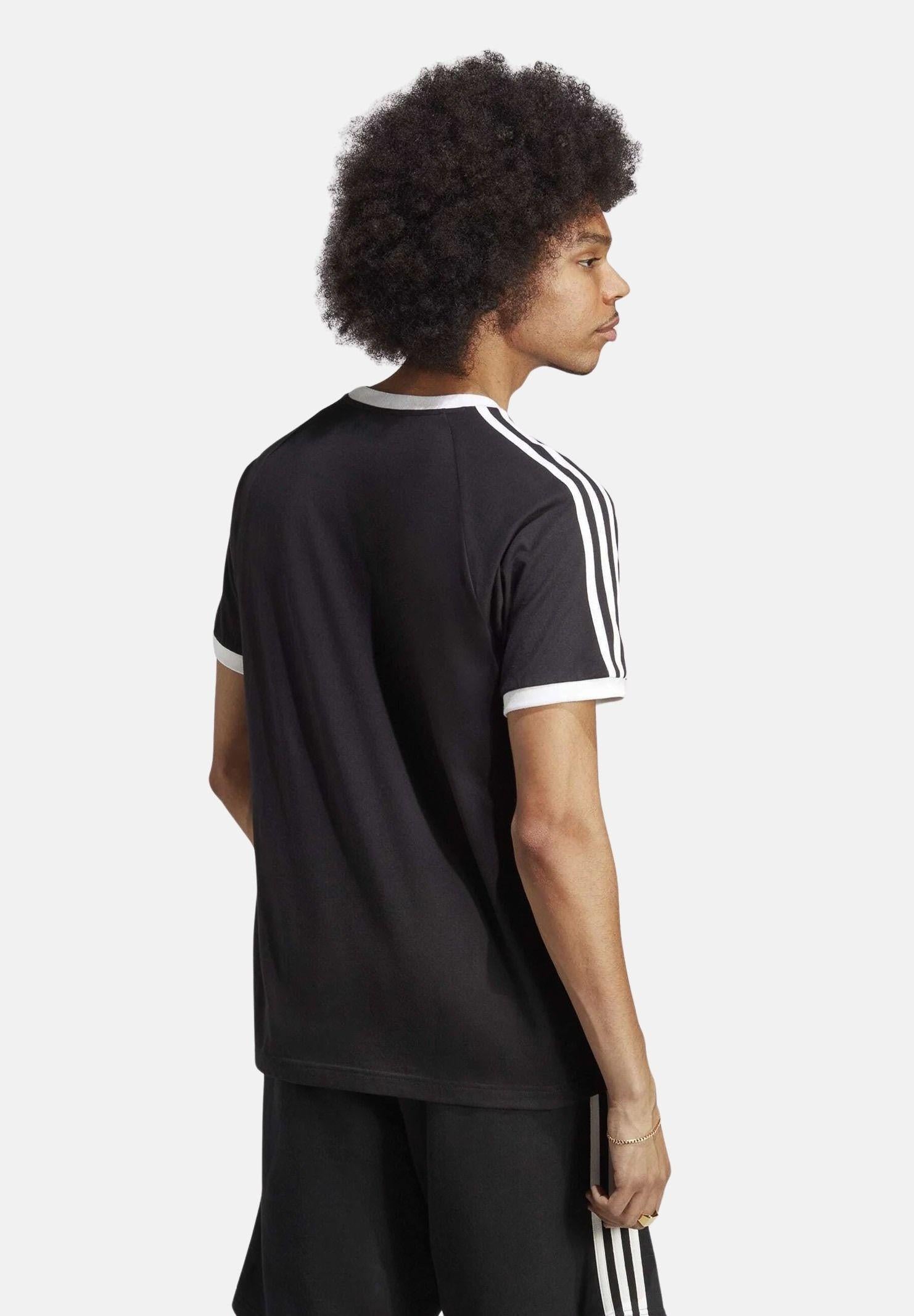 ADIDAS ORIGINALS T-shirt a manica corta Adicolor Classics 3-Stripes nera da uomo IA4845 . ADIDAS ORIGINALS 