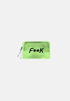 F**K Astuccio verde da donna con stampa logo FKWPOCHU VERDE F**K 