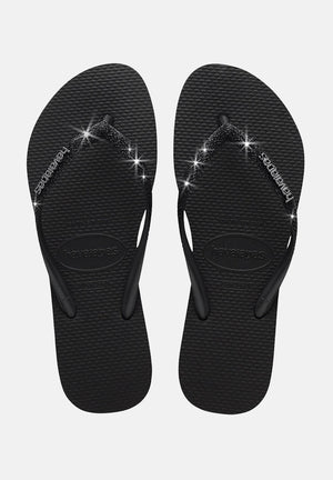HAVAIANAS Infradito Havaianas Slim Glitter II neri da donna 4146975 1069 HAVAIANAS 