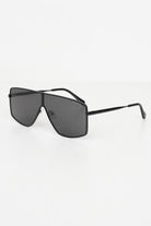 Occhiali da sole neri per uomo e donna dal design futuristico 25041 01 CRISTIAN LEROY 