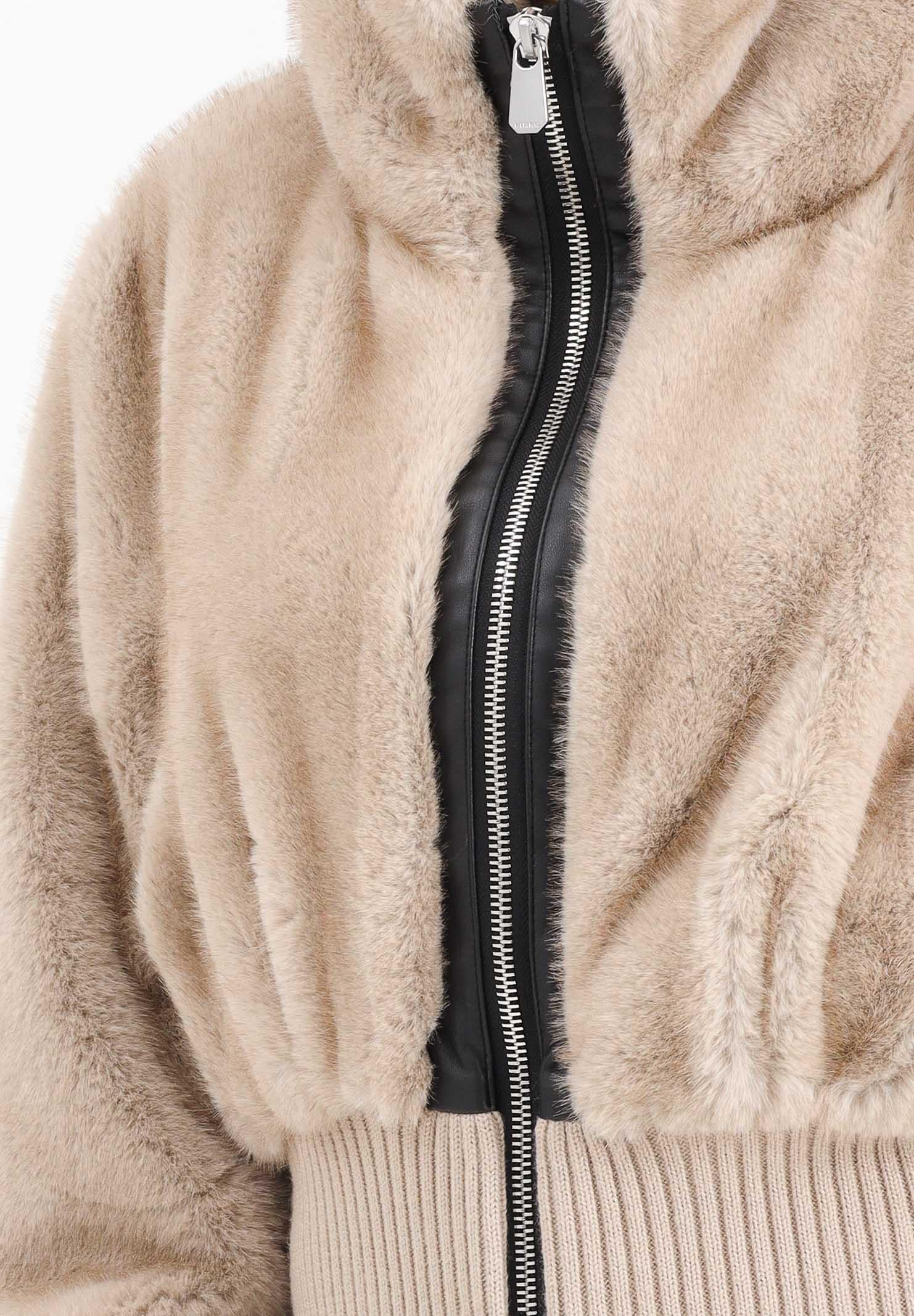 PINKO Pelliccia corta beige da donna 105399A2PI C60 PINKO 