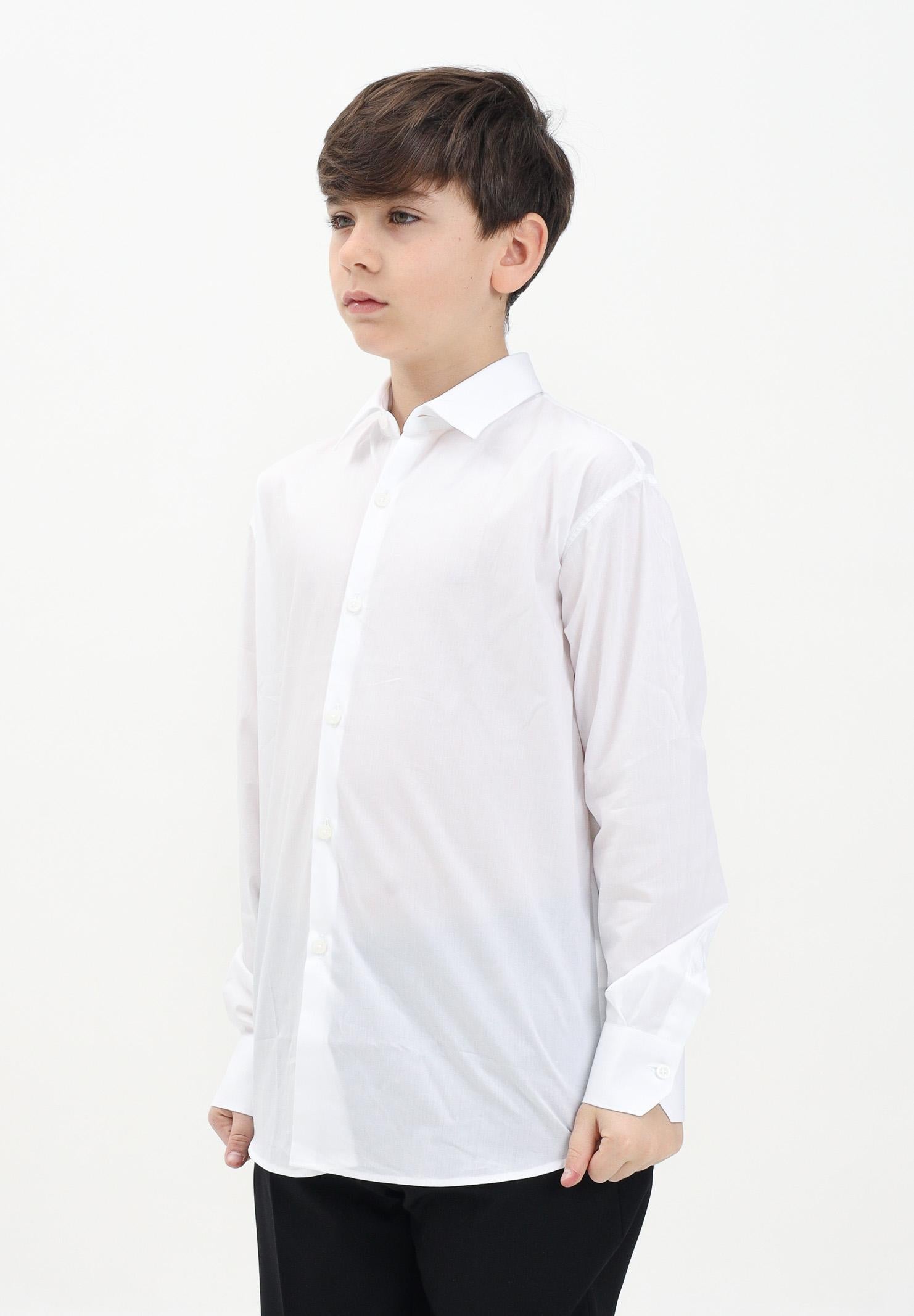 I'M BRIAN Camicia a manica lunga bianca da bambino CA3383J 002 I'M BRIAN 