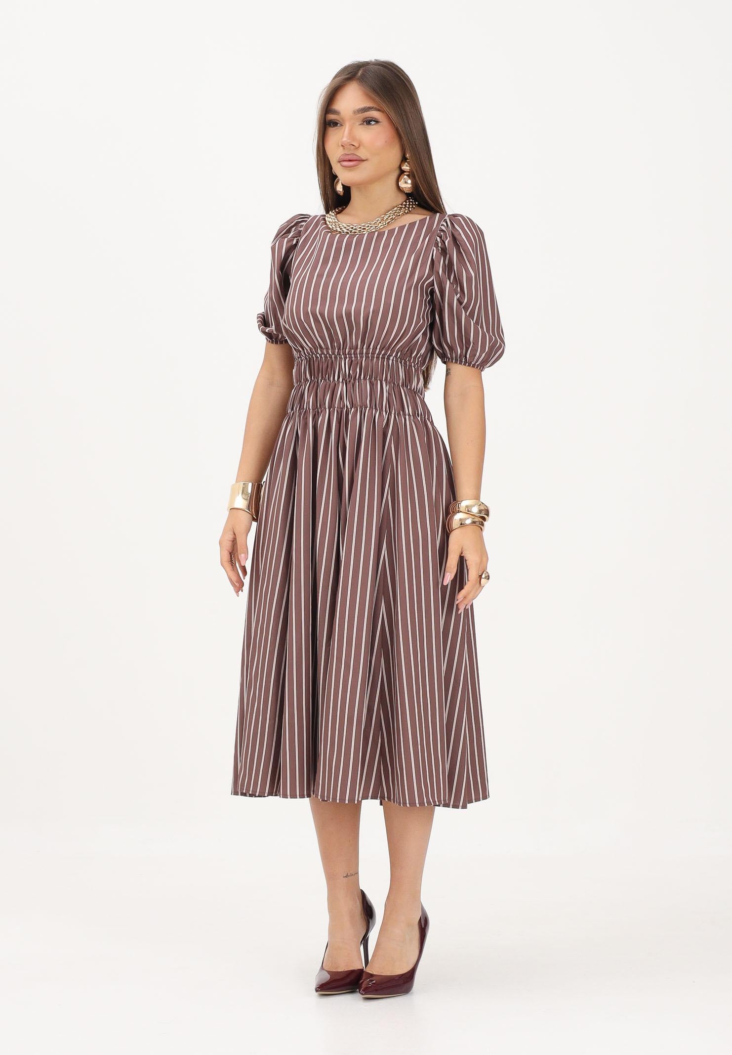 PINKO abito ETHEL in Multicolore Marrone-Rosa colore basico marrone da donna 106670A33Q LN1 PINKO 