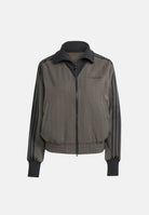 ADIDAS ORIGINALS Felpa con zip verde militare da donna JY3523 . ADIDAS ORIGINALS 