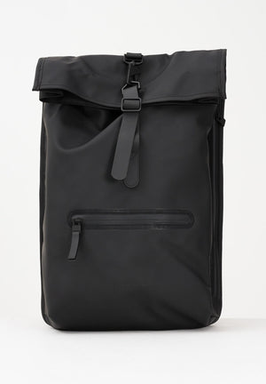 RAINS Zaino Rolltop nero per uomo e donna RA13320 BLA RAINS 