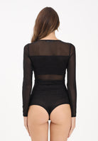 ONLY Body manica lunga nero da donna con dettagli lurex e tulle 15344709 Black ONLY 