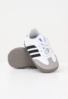 ADIDAS ORIGINALS Scarpe da culla Samba bianche e nere da neonato JI2758  ADIDAS ORIGINALS 