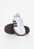 ADIDAS ORIGINALS Sneakers Samba OG Comfort Closure Elastic Lace bianche e nere da neonato JQ2848  ADIDAS ORIGINALS 