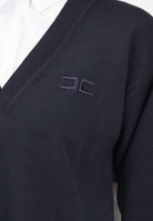 ELISABETTA FRANCHI Abito corto da donna composto da camicia bianca e maglia blu AM09T56E2 EF7 ELISABETTA FRANCHI 