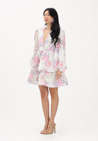 ODI ODI Abito corto bianco da donna con stampa floreale LICOSA110S6 M7 ODI ODI 