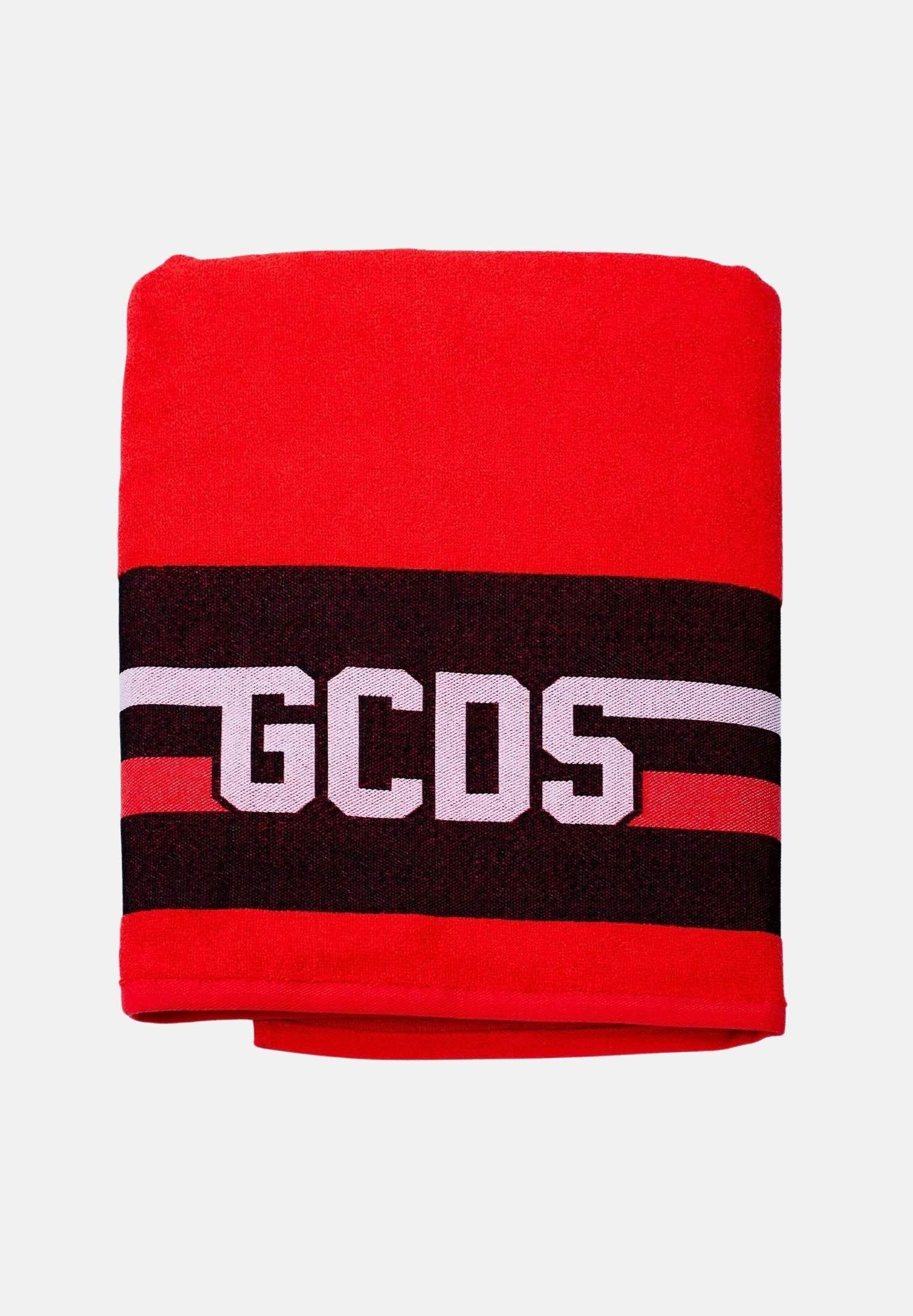 GCDS Telo mare Logo Tape rosso per uomo e donna C1UEQS241T337 436B GCDS 