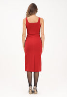 PATRIZIA PEPE Abito midi ESSENTIAL rosso da donna 8A1514A6F5 R862 PATRIZIA PEPE 