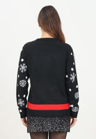 JDY Maglioncino girocollo nero da donna con renna 15238375 Black JDY 