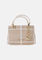 MARC ELLIS Borsa a mano Krissy S Luxe beige e bianca da donna KRISSY-S-LUXE BE MARC ELLIS 