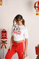 ONLY T-shirt a manica corta bianca da donna con stampa Coca Cola 15355794 White ONLY 