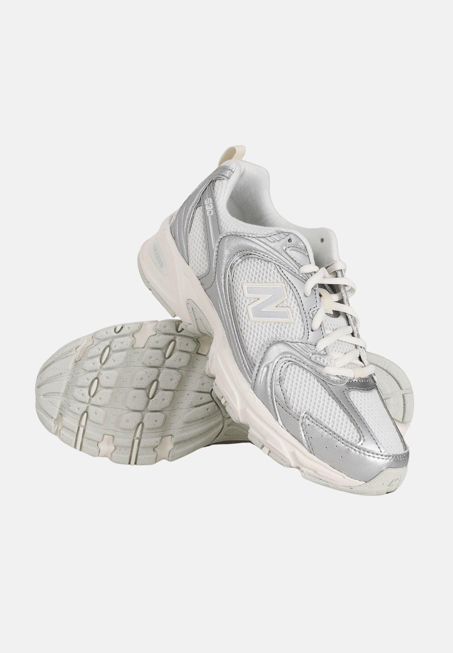 NEW BALANCE Sneakers 530 bianca e argento per uomo e donna U5303IR . NEW BALANCE 