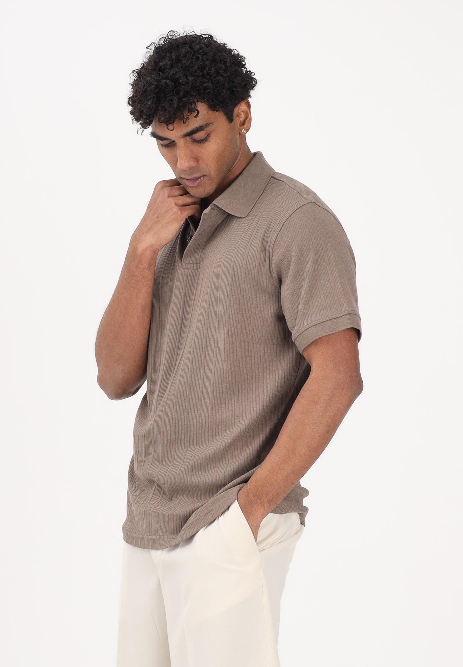 SELECTED HOMME Polo a manica corta marrone da uomo 16100460 CHCH SELECTED HOMME 
