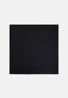 ELISABETTA FRANCHI Pashmina nera da donna caratterizzata dal pattern all-over con logo SC10F56E2 110 ELISABETTA FRANCHI 