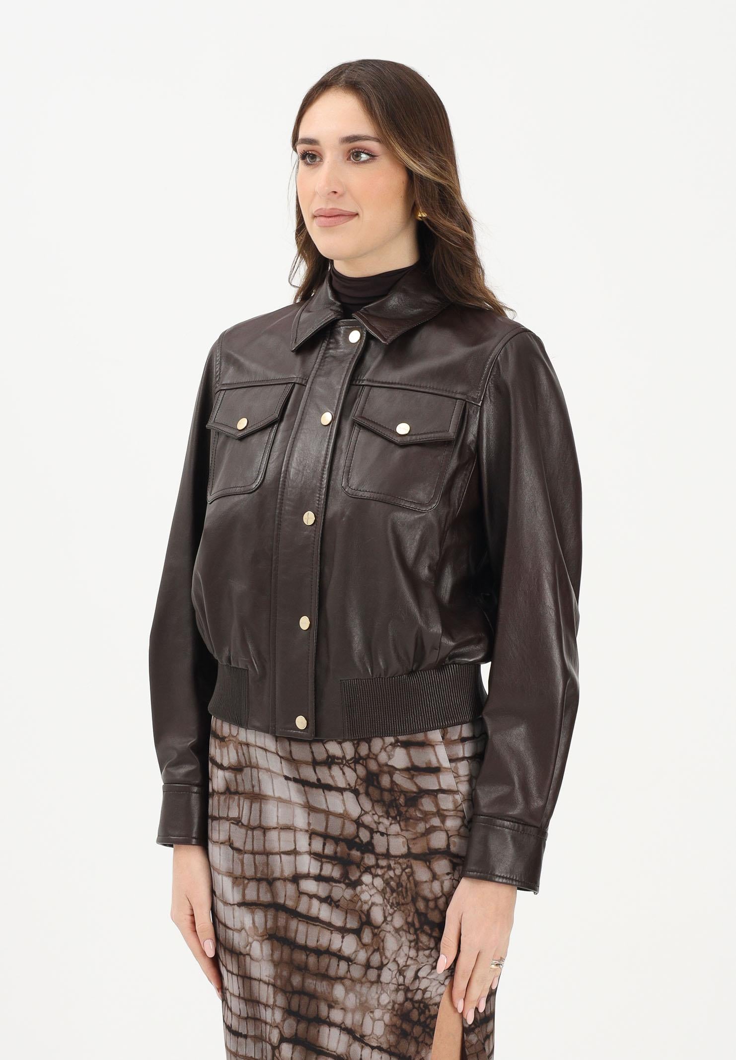 MAX MARA Giubbotto in pelle MSTBIADA marrone da donna 2616441011600 002 MAXMARA 