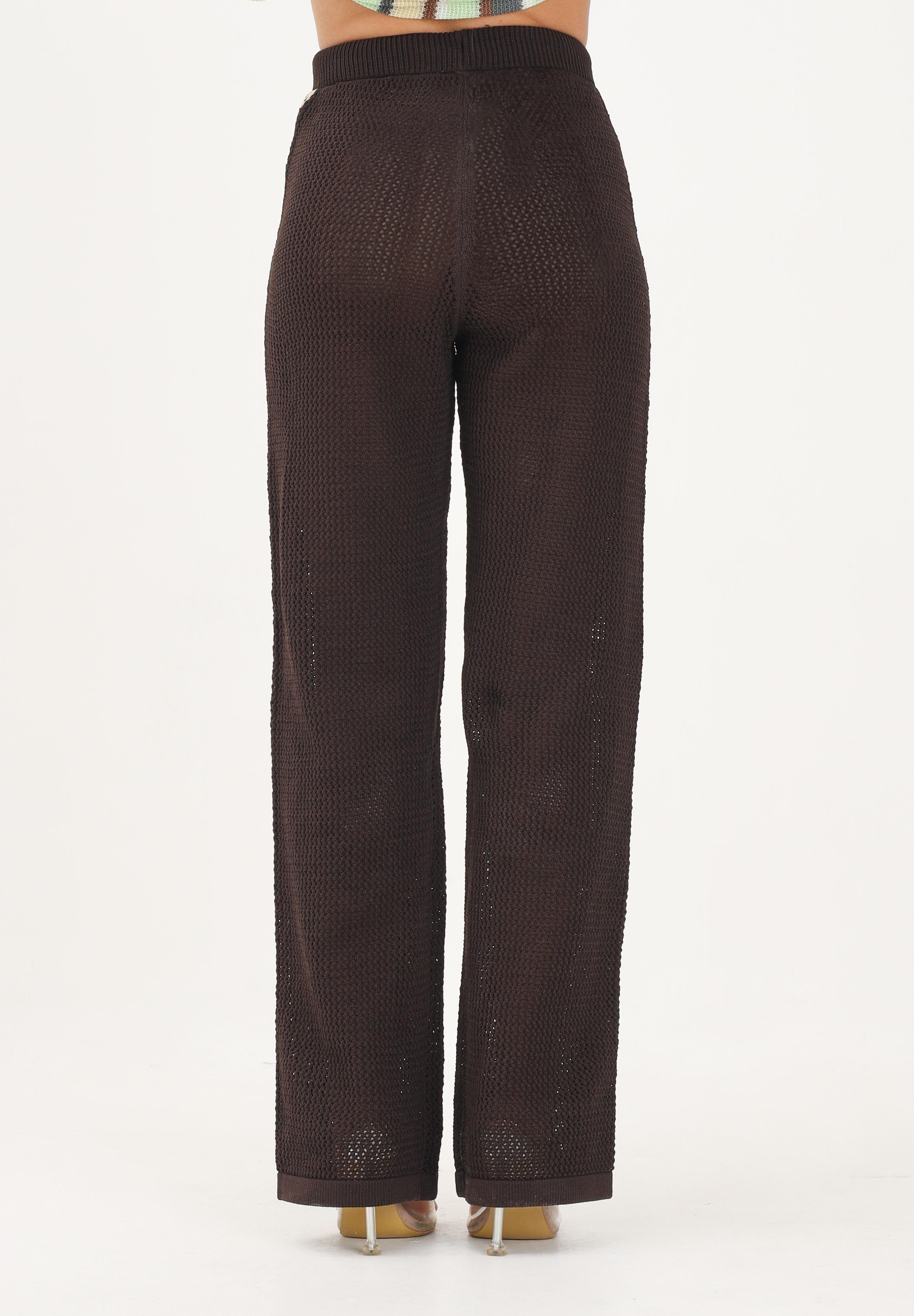 ADIDAS ORIGINALS pantaloni sportivi Crochet Trackpant marrone marrone donna. KQ6656 . ADIDAS ORIGINALS 