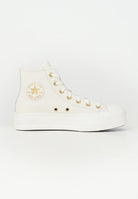 CONVERSE Sneakers Chuck Taylor All Star Lift Platform Golden Hits panna da donna A12764C  CONVERSE 
