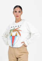 MARNI Felpa girocollo bianca per donna, ragazzi e bambini con grafica Jungle M01573M00V0 0M114 MARNI 