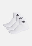 ADIDAS ORIGINALS Calzini Mid (3paia) bianchi per uomo e donna FT8529 . ADIDAS ORIGINALS 