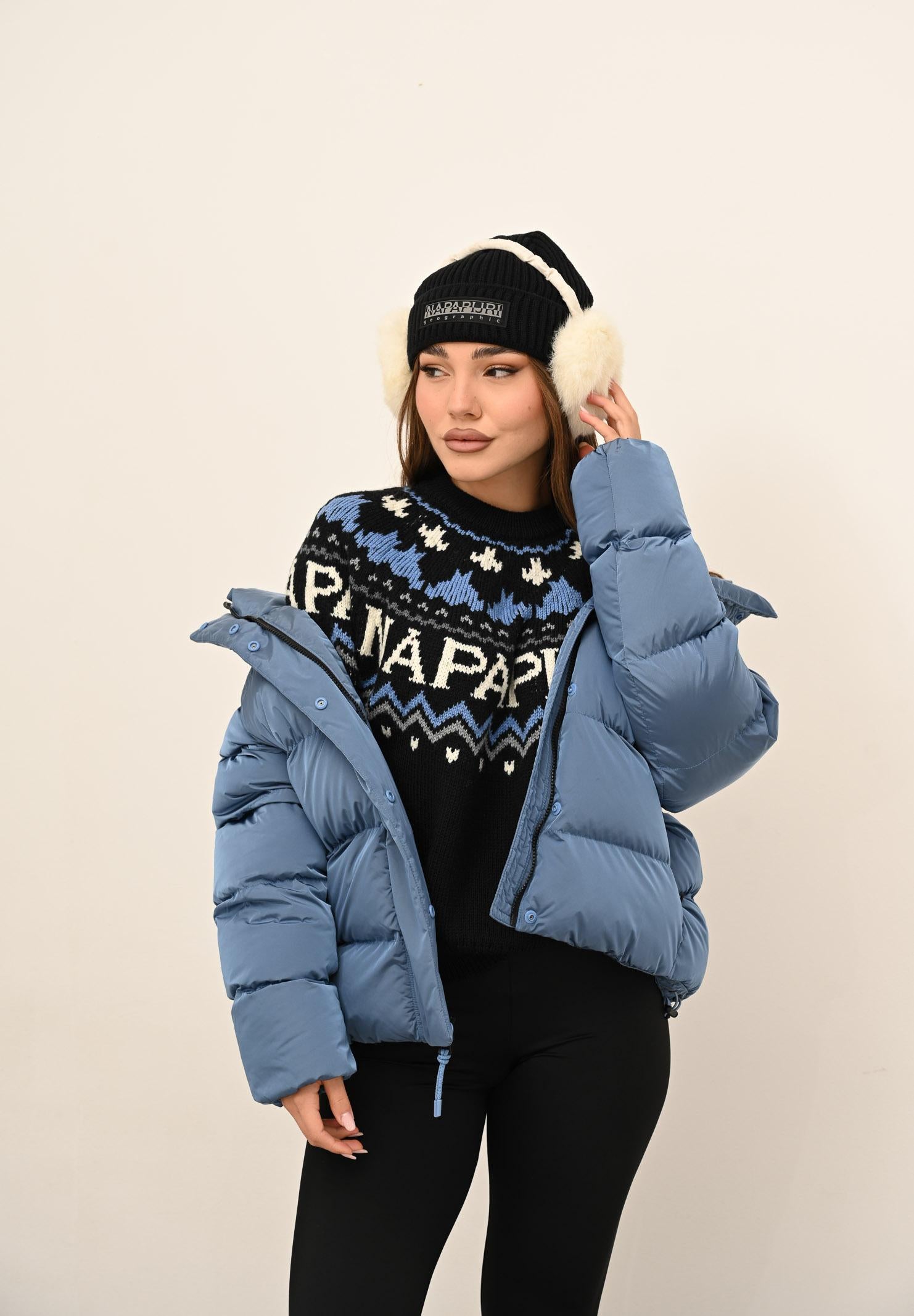 NAPAPIJRI Maglione girocollo D-UBAYE nero da donna NP0A892S9411 . NAPAPIJRI 