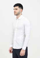 Camicia a manica lunga bianca da uomo 5C055B/A01 W103Bianco ottico PATRIZIA PEPE 