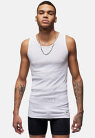 Set da due canotte da uomo bianche jordan flight base JM0626 001 JORDAN 