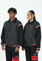 GCDS Bomber nero per uomo e donna con logo sul retro B2EM0901MA0 99 GCDS 
