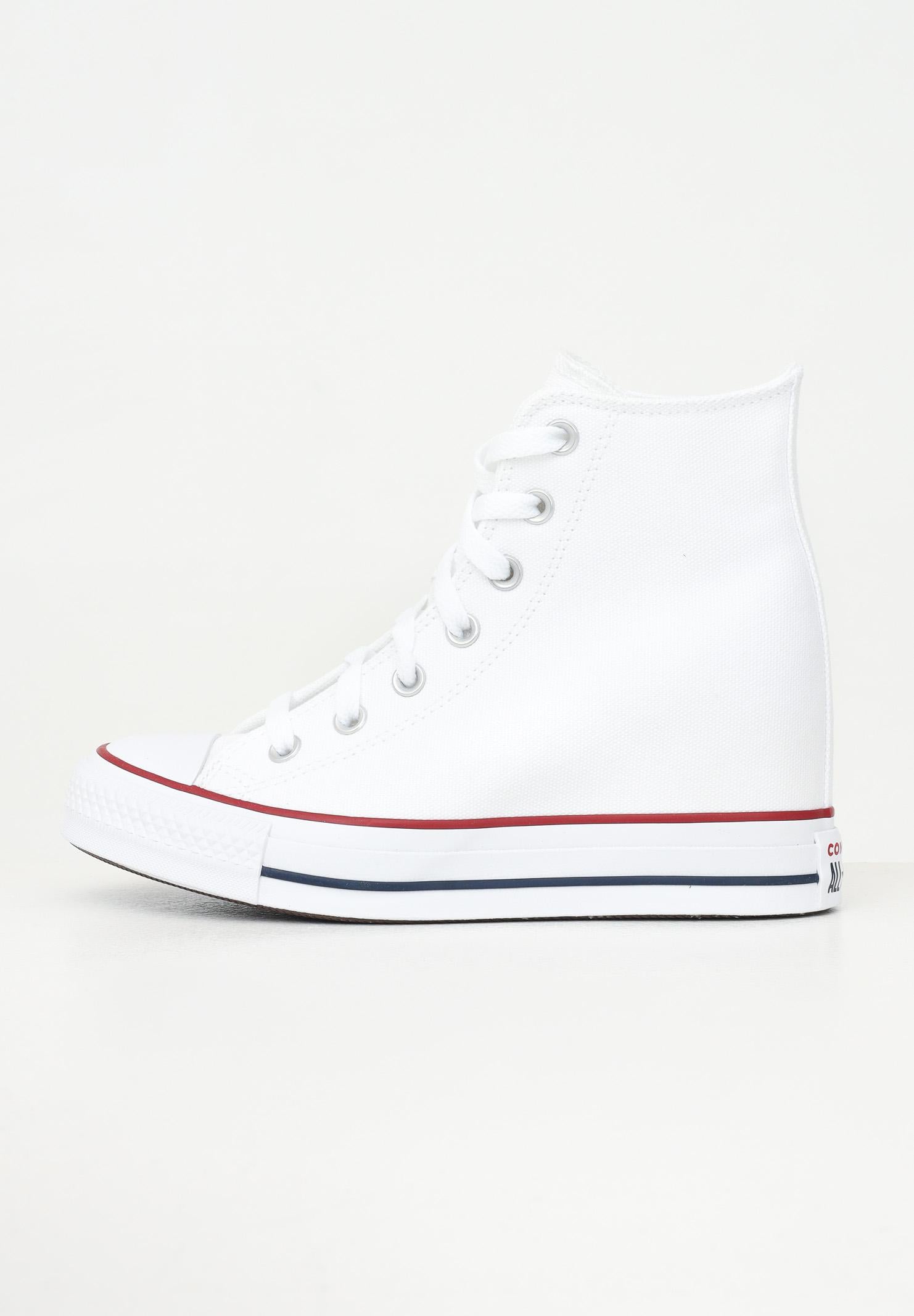 CONVERSE Sneakers Chuck Taylor All Star Wedge Platform bianche da donna A11908C . CONVERSE 