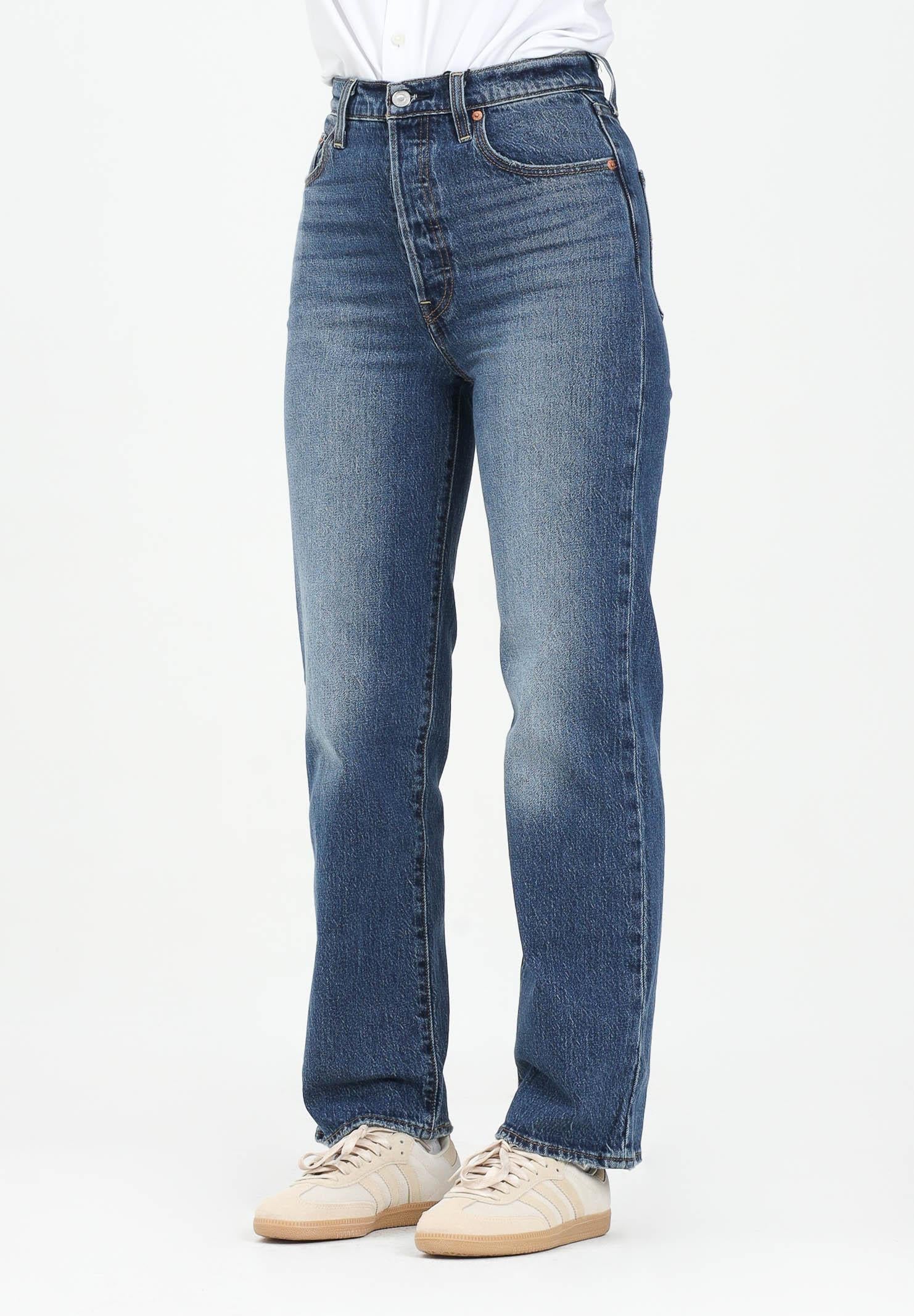 LEVI'S® Jeans Ribcage Straight in denim blu da donna 72693-0218 . LEVI'S® 