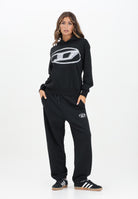 DIESEL Pantalone sportivo nero per donna, ragazzi e bambini con marchio Oval D J02457KYAQK K900 DIESEL 