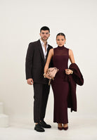 PATRIZIA PEPE Giacca doppiopetto color vino da uomo 5SR743A1WK B867 PATRIZIA PEPE 