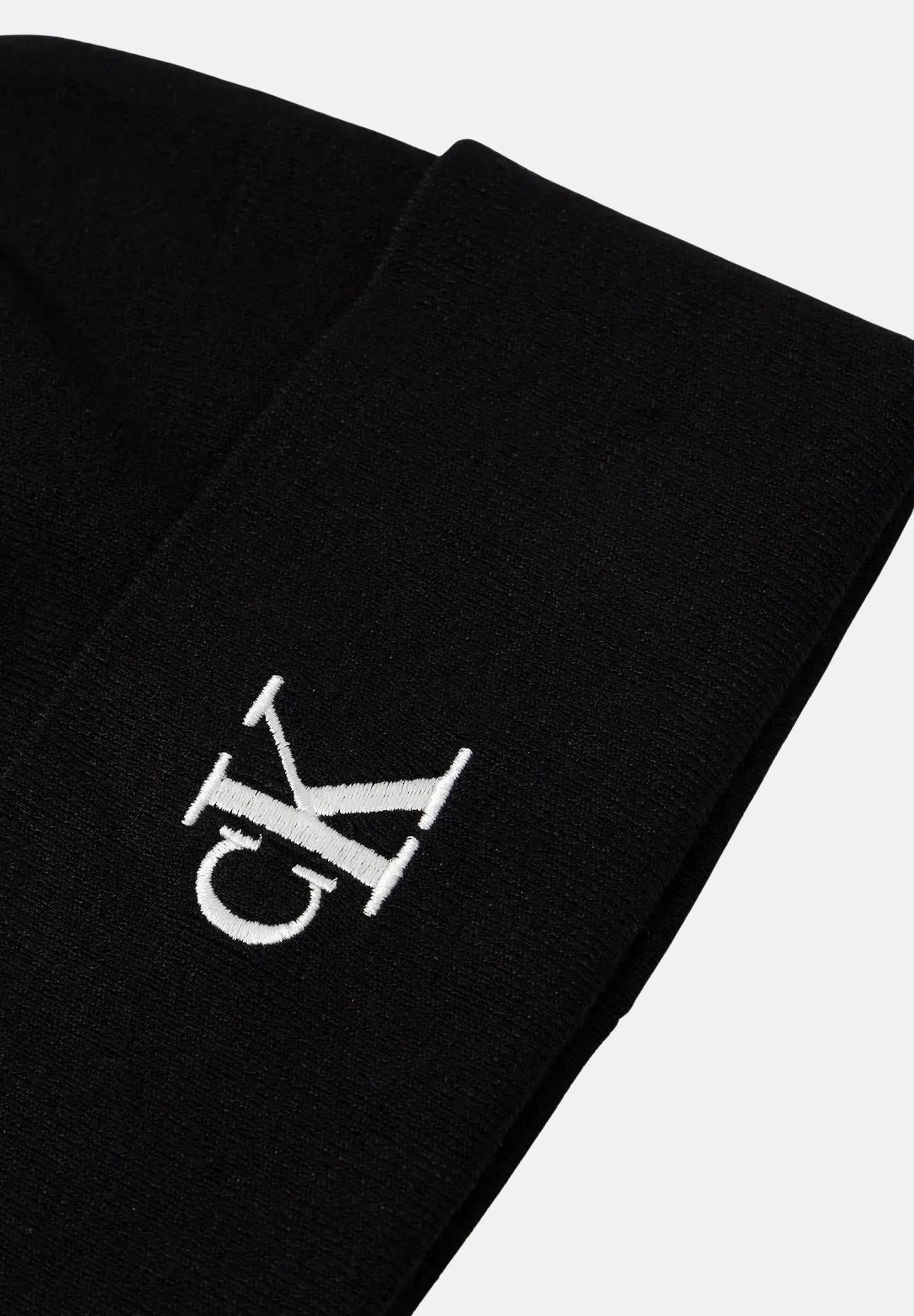 CALVIN KLEIN Berretto nero per uomo e donna con logo LV04D8020G UB1 CALVIN KLEIN 