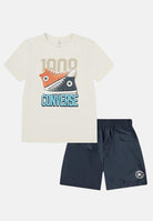 CONVERSE Completino RETRO REMIX blu e beige da bambino 8CH103 BFK CONVERSE 