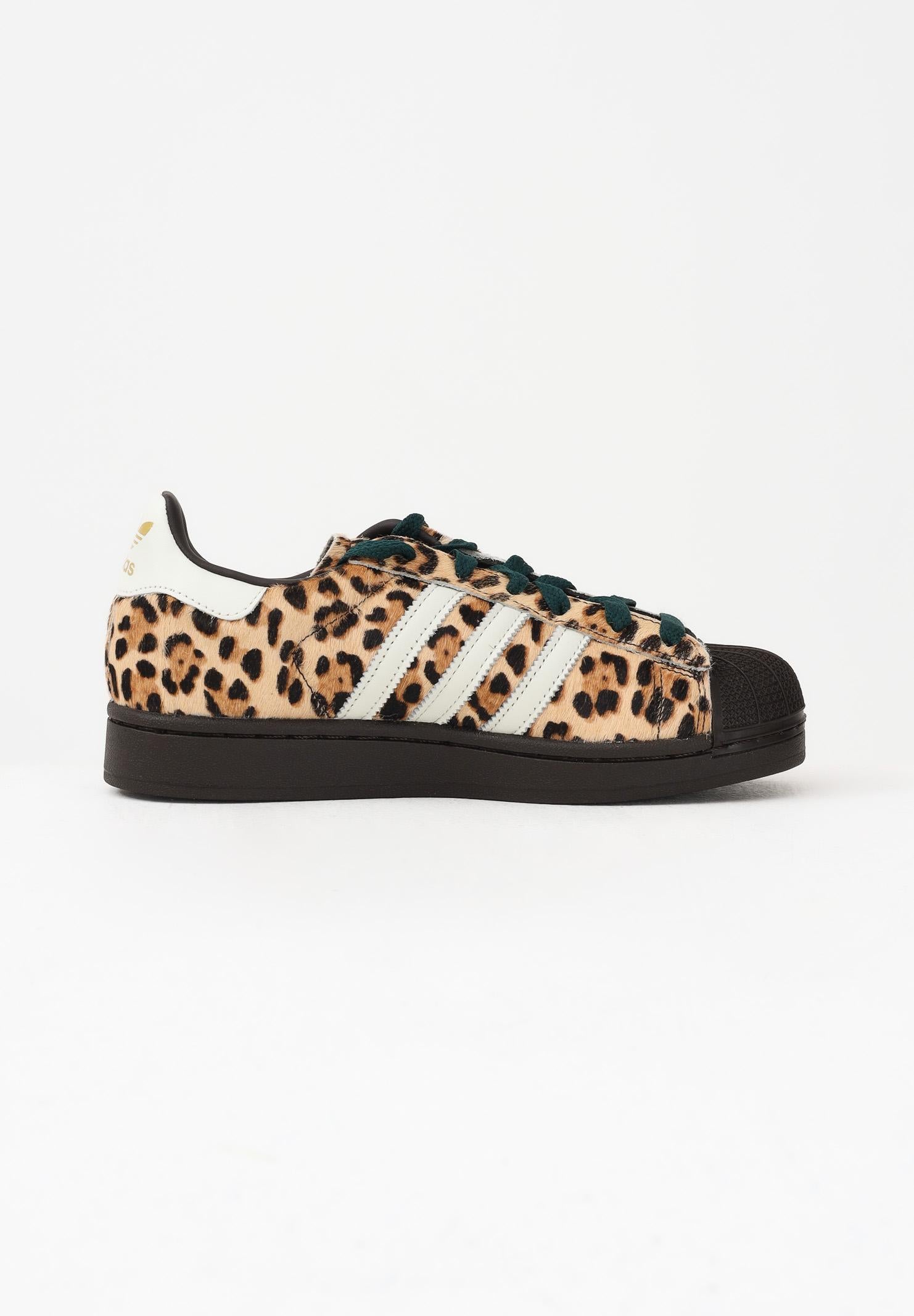 ADIDAS ORIGINALS Sneakers SUPERSTAR II leopardate e marroni per uomo e donna KI4203 . ADIDAS ORIGINALS 