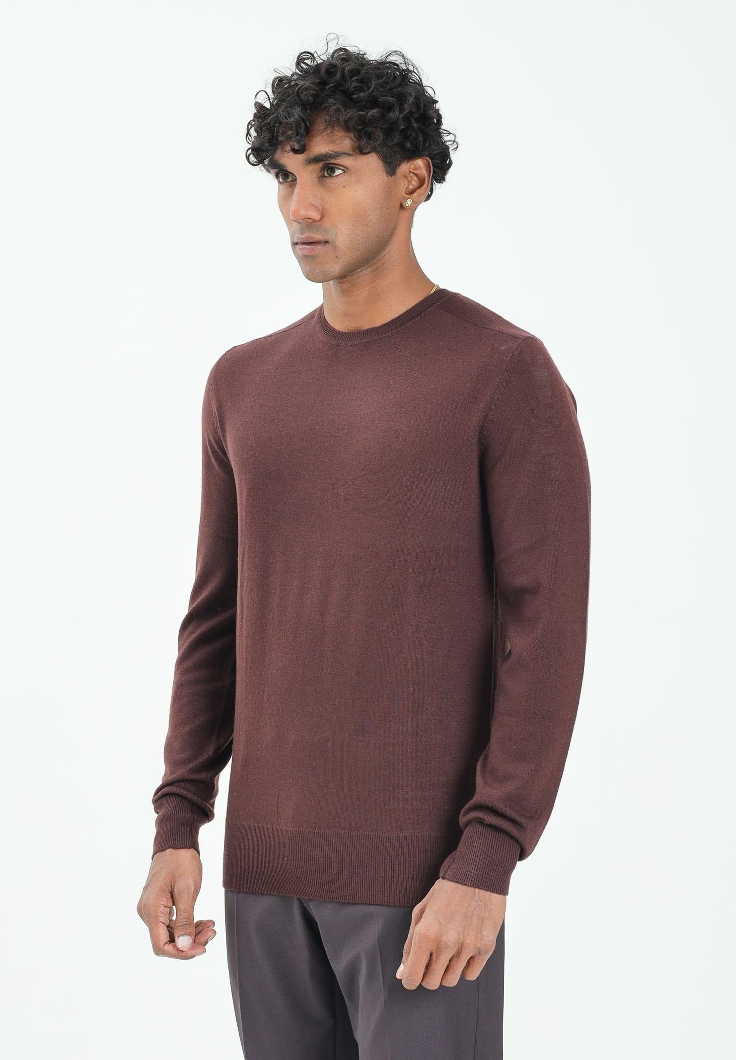 PATRIZIA PEPE Maglioncino girocollo color vino da uomo 5K0166K124 B867 PATRIZIA PEPE 