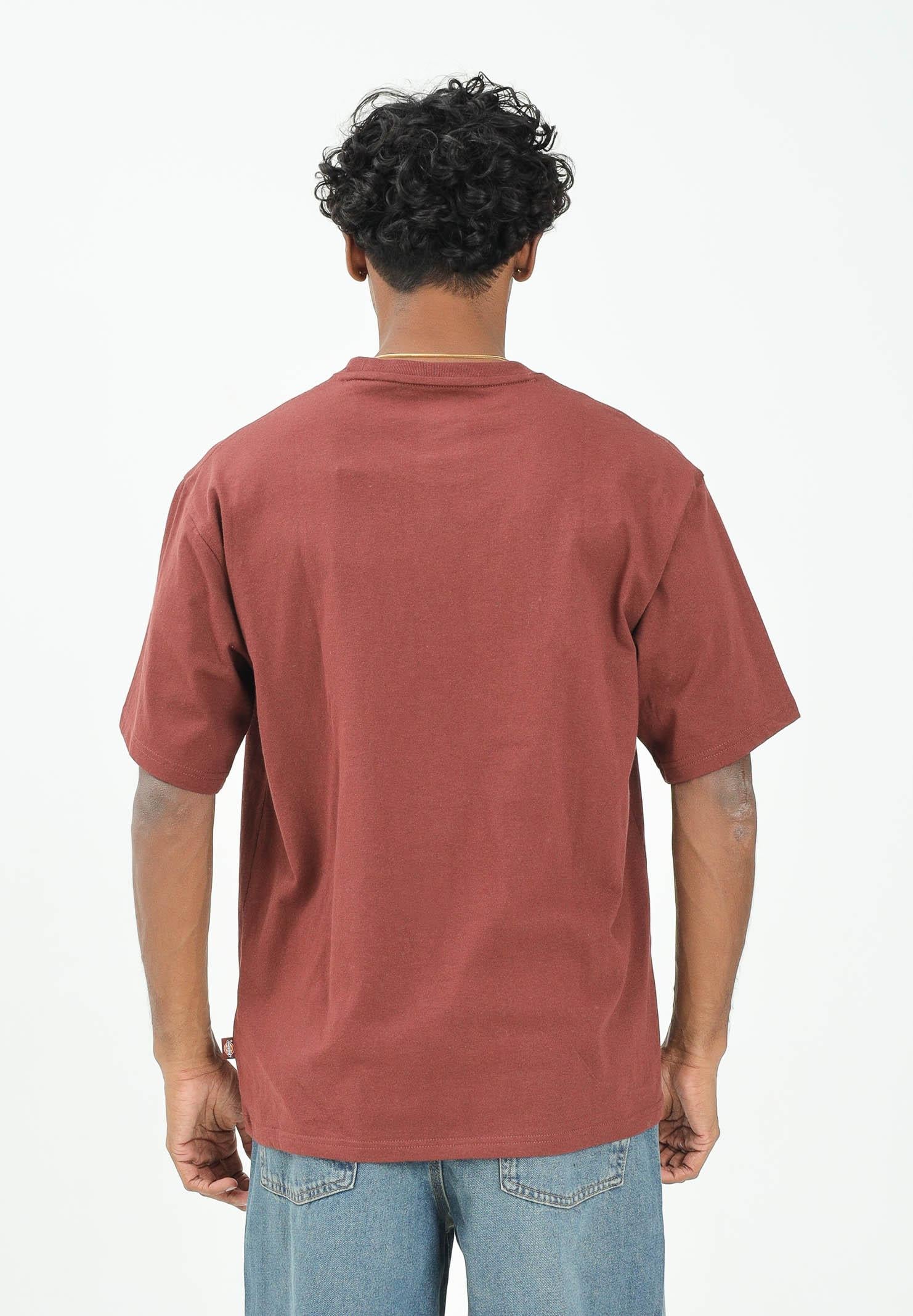 DICKIES T-shirt a manica corta Clancy bordeaux da uomo DK0A4Z4LL161 . DIckies 