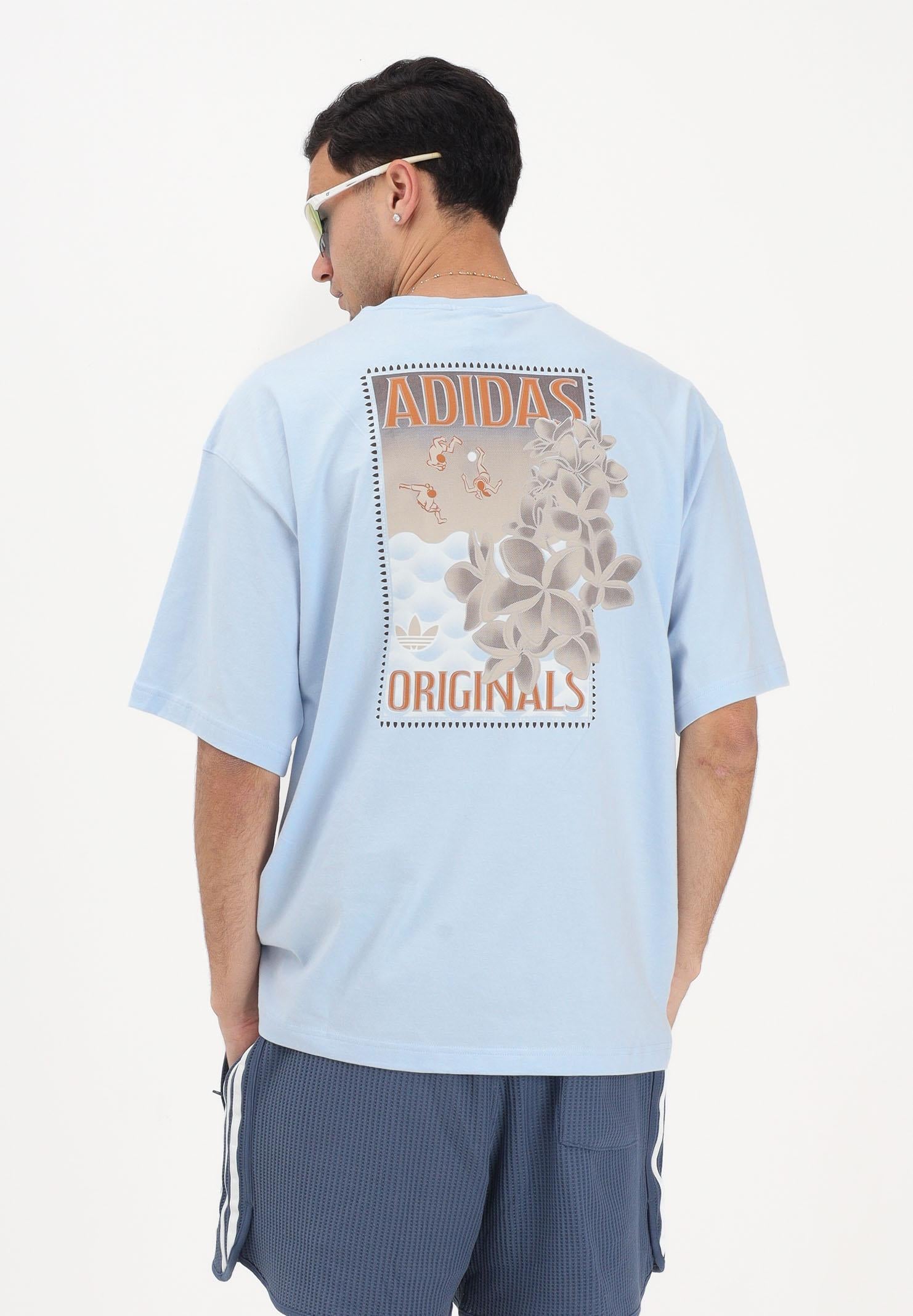ADIDAS ORIGINALS T-shirt a manica corta Graphic azzurra da uomo KX1263 . ADIDAS ORIGINALS 