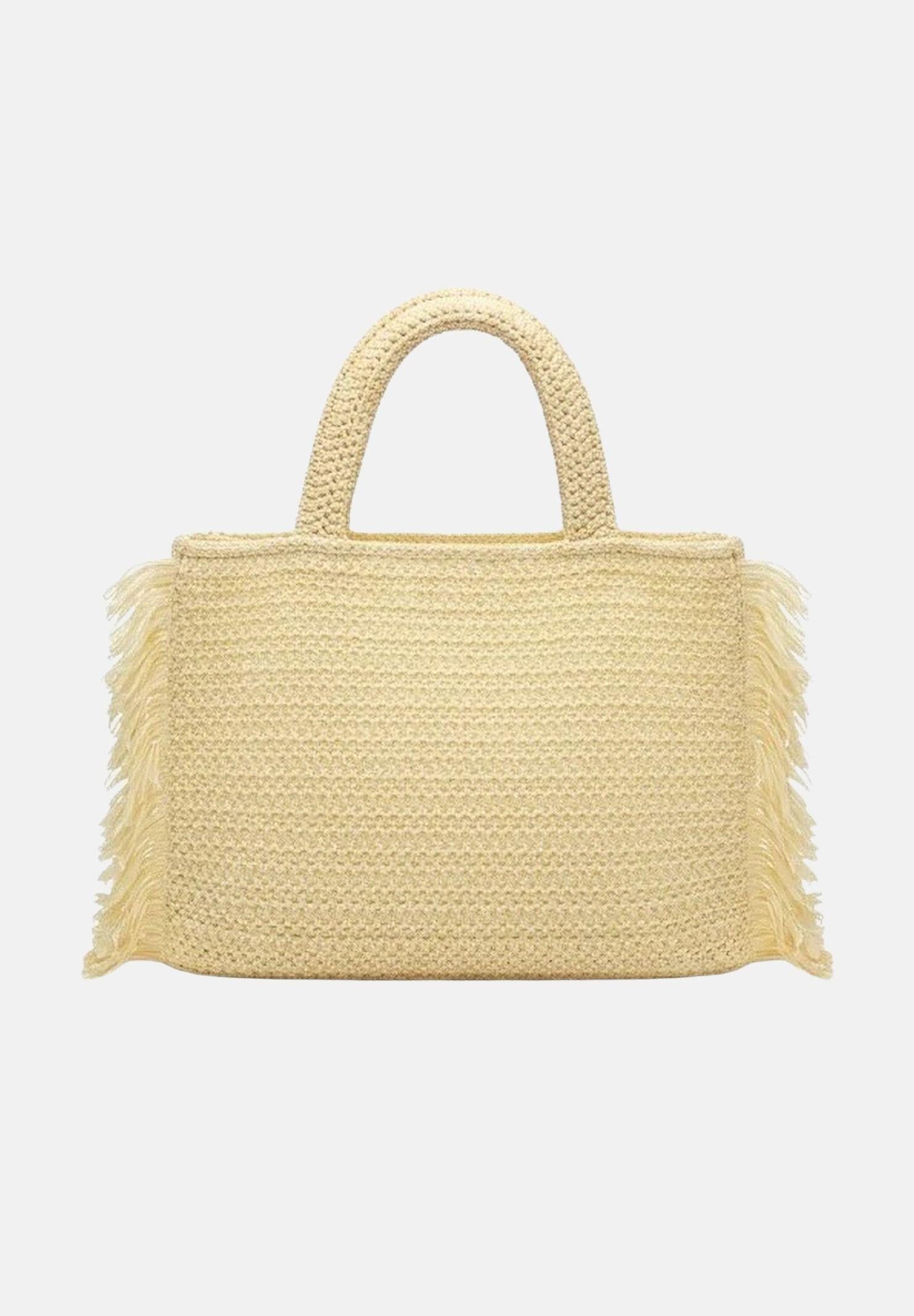 MARC ELLIS Borsa BUBY S CLAIRE L in rafia beige da donna BUBY-S-CLAIRE-L NA MARC ELLIS 
