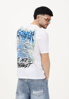 DISCLAIMER T-shirt a manica corta bianca da uomo con stampa grafica posteriore 26EDS55445 BI DISCLAIMER 